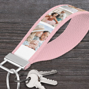 Personalized Create Your Own Photo Collage Wrist Keychain