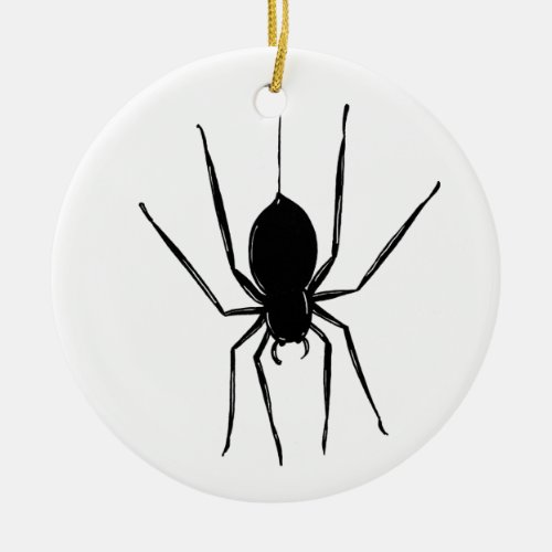 Personalized Creepy Spider Halloween Tree Ornament