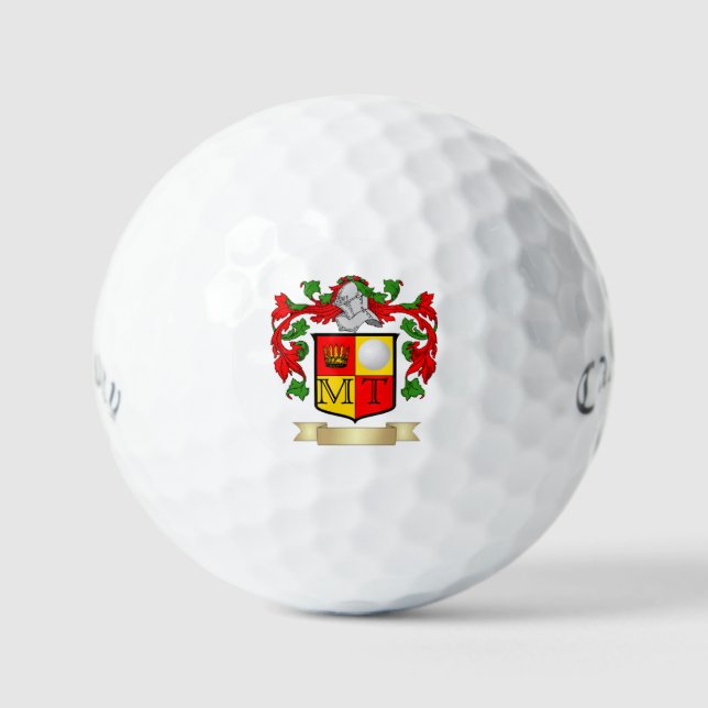 Personalized Crest Callaway Supersoft Golf Balls (Front)