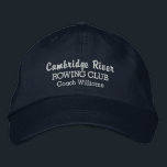 Personalized Crew Rowing Club Team & Rower Name Embroidered Baseball Hat<br><div class="desc">The perfect hat for anyone who loves rowing and their club/team. This quality baseball style hat features 3 lines of custom text - add your crew club name, rower's name, event name, etc. Easily change the color of the text and the cap. Whether you're a novice or expert rower, this...</div>
