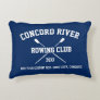 Personalized Crew Rowing Logo Oars Team Name Year Accent Pillow