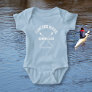 Personalized Crew Rowing Logo Oars Team Name Year Baby Bodysuit