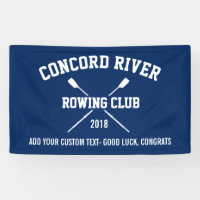 Personalized Crew Rowing Logo Oars Team Name Year