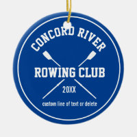 Personalized Crew Rowing Logo Oars Team Name Year