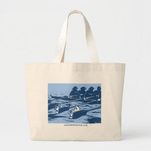 Personalized Crew Rowing Tote Bag in Blue