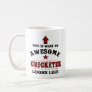 Personalized Cricket Cricketer Message On Rear  Coffee Mug