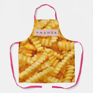 Personalized Crinkle Cut French Fries Design Apron