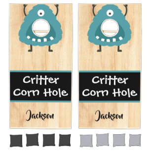 Personalized Critter Custom Cornhole Set