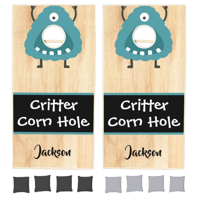 Personalized Critter Custom Cornhole Set (Set)