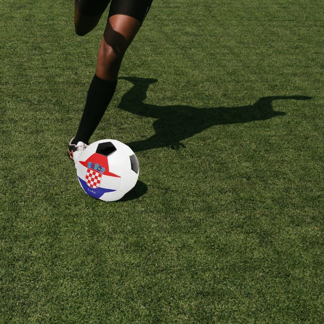 Personalized Croatian Flag With Name Soccer Ball (Creator Uploaded)