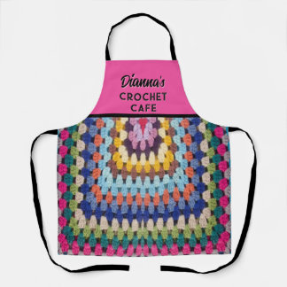 Personalized crochet-loving All-Over Print Apron