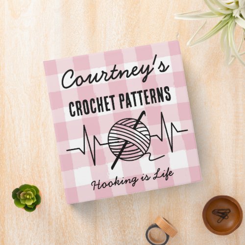 Personalized Crochet Pattern Binder