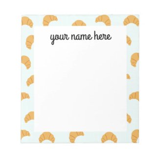 Personalized Croissant Notepad