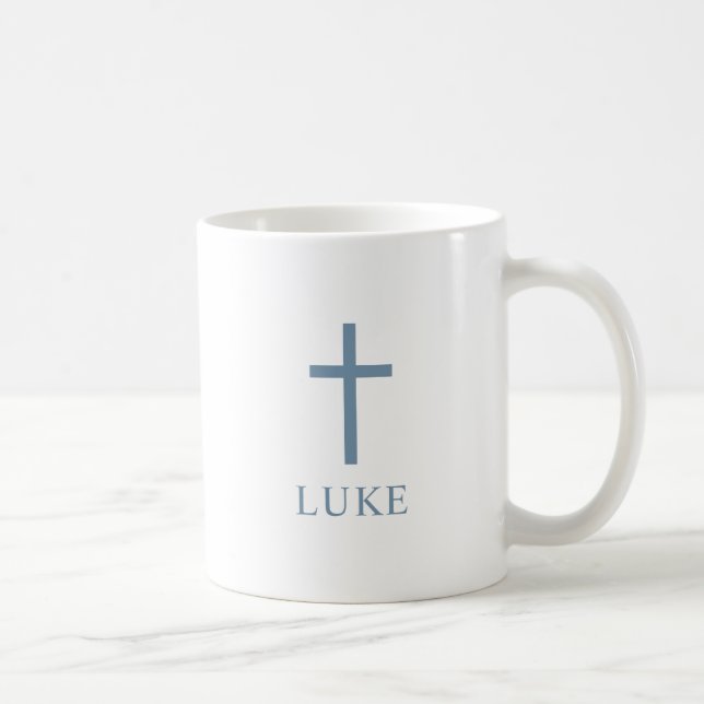 Personalized Cross Coffee Mug (Right)