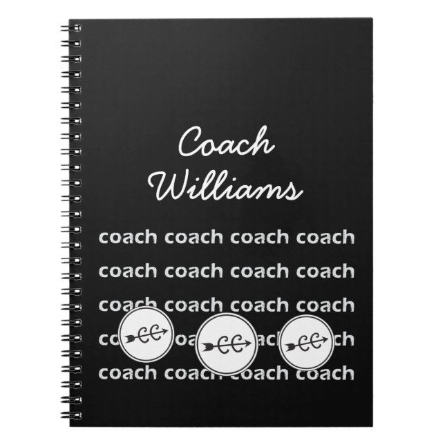 Personalized Cross Country Running Coach Notebook (Front)