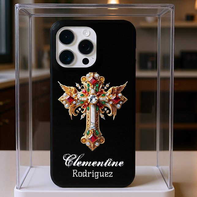 Personalized Cross ,Your Name models 11-15 Fits Case-Mate iPhone Case (Creator Uploaded)