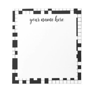Personalized Crossword Notepad