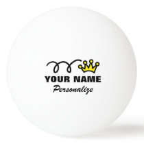 Personalized crown ping pong ball for table tennis Personalized crown ping pong ball for table tennis