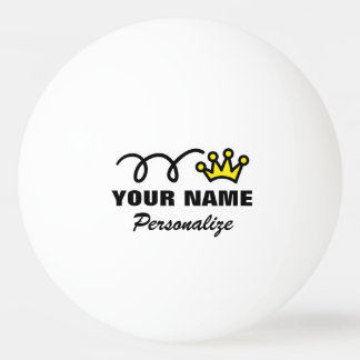Personalized crown ping pong ball for table tennis