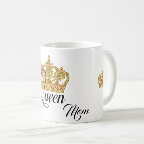 Personalized Crown Queen Mom Coffee Mug