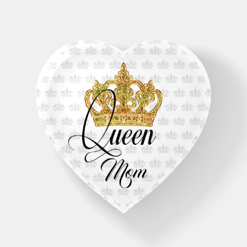 Personalized Crown Queen Mom Paperweight