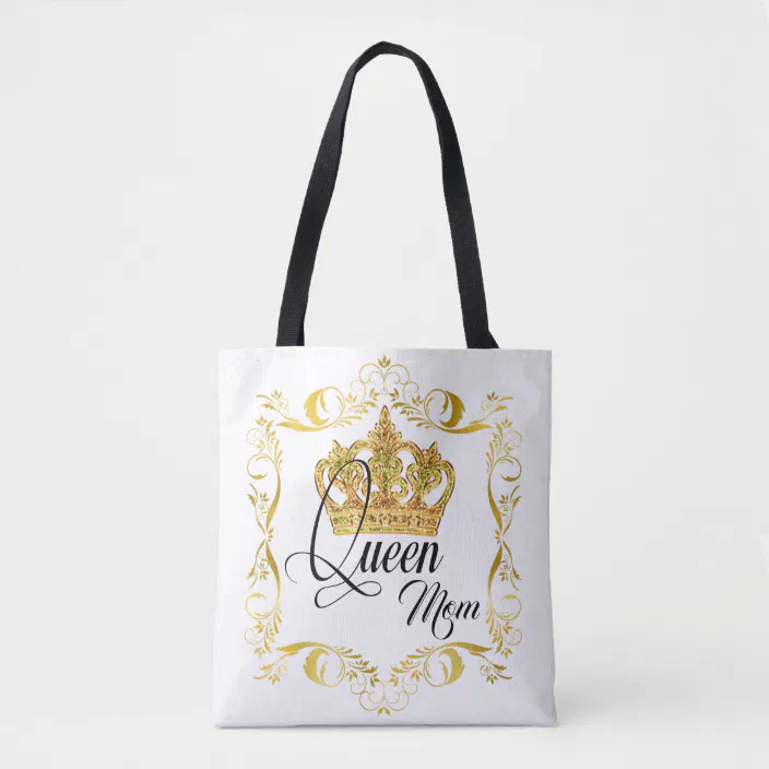 Personalised Princess Queen Crown Name Tote Bag Wedding Hen Gift Shoulder Bag