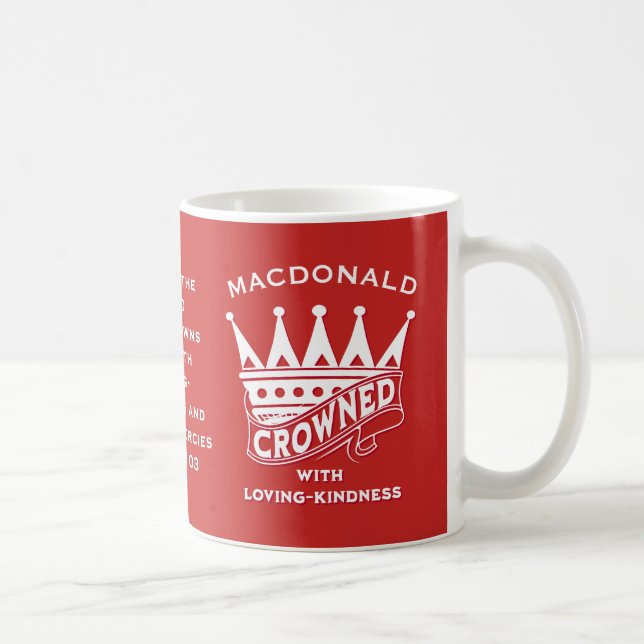 Personalized CROWNED Christian Coffee Mug (Right)