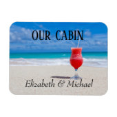 Personalized Cruise Door Beach Ocean Cocktail Magnet (Horizontal)