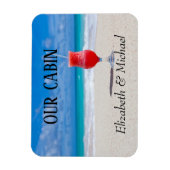 Personalized Cruise Door Beach Ocean Cocktail Magnet (Vertical)