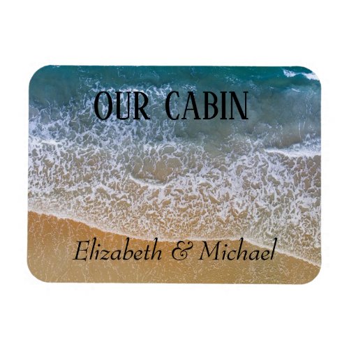 Personalized Cruise Door Beach Ocean Surf Sand Magnet