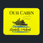 Personalized Cruise Door Fluorescent Marker Magnet<br><div class="desc">This design was created though digital art. It may be personalized in the area provide or customizing by choosing the click to customize further option and changing the name, initials or words. You may also change the text color and style or delete the text for an image only design. Contact...</div>