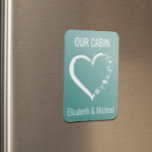Personalized Cruise Door Heart Lover   Magnet<br><div class="desc">This design may be personalized in the area provided by changing the photo and/or text. Or it can be customized by clicking Personalize this Template and then choosing the click to customize further option and delete or change the color of the background, add text, change the text color or style,...</div>