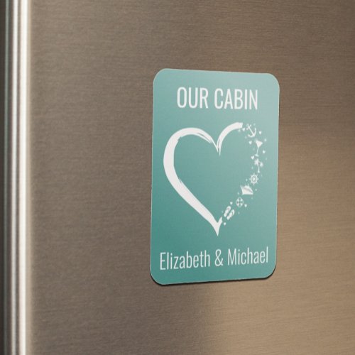 Personalized Cruise Door Heart Lover   Magnet