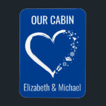 Personalized Cruise Door Heart Lover   Magnet<br><div class="desc">This design may be personalized in the area provided by changing the photo and/or text. Or it can be customized by clicking Personalize this Template and then choosing the click to customize further option and delete or change the color of the background, add text, change the text color or style,...</div>