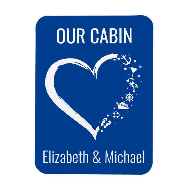 Personalized Cruise Door Heart Lover   Magnet (Vertical)