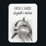 Personalized Cruise Door Sea Dolphin Magnet<br><div class="desc">This design may be personalized in the area provided by changing the photo and/or text. Or it can be customized by clicking Personalize this Template and then choosing the click to customize further option and delete or change the color of the background, add text, change the text color or style,...</div>