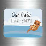 Personalized Cruise Door Sea Otter Marker Magnet<br><div class="desc">This design was created though digital art. It may be personalized in the area provide or customizing by choosing the click to customize further option and changing the name, initials or words. You may also change the text color and style or delete the text for an image only design. Contact...</div>