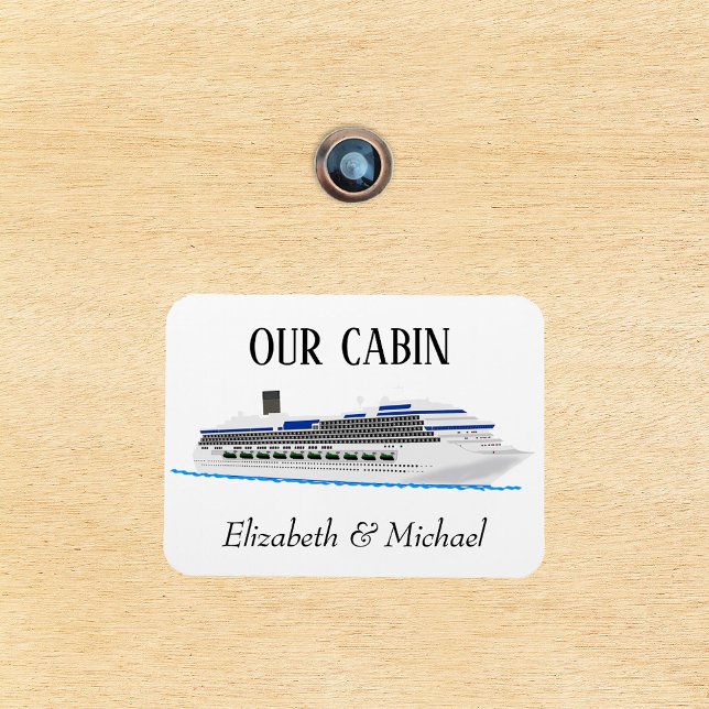 Personalized Cruise Door Ship Our Cabin Magnet (Creator Uploaded)