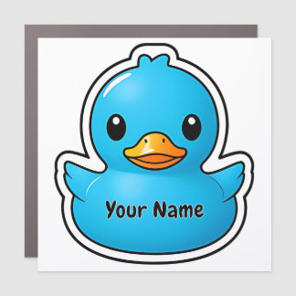 Personalized Cruise Duck Magnet Blue Ducky