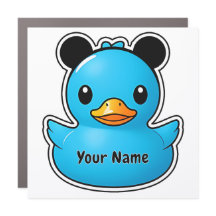 Personalized Cruise Duck Magnet Blue Mouse Ears