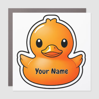 Personalized Cruise Duck Magnet Orange Ducky