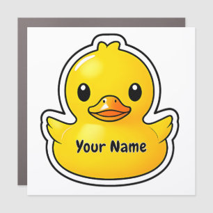 Personalized Cruise Duck Magnet Yellow Ducky