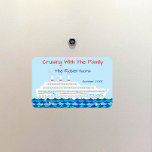 Personalized Cruise Ship Theme Door Marker Magnet at Zazzle