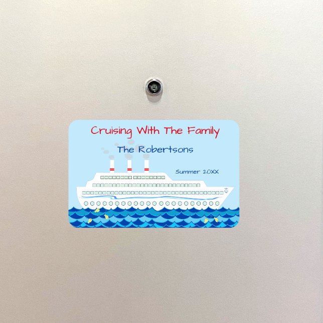 Personalized Cruise Ship Theme Door Marker Magnet (Creator Uploaded)
