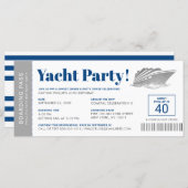 Personalized Cruise Ship Yacht Party Boarding Pass (Front/Back)