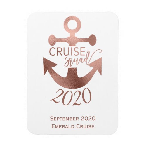 Personalized Cruise Squad Birthday Family Trip Magnet