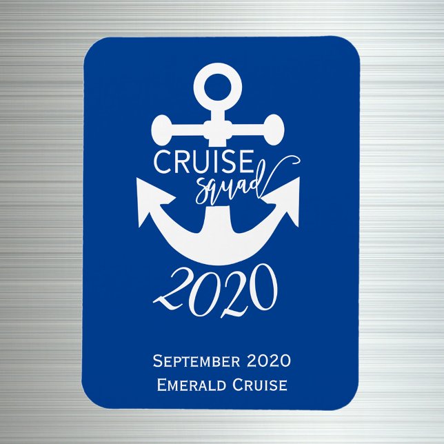 Personalized Cruise Squad Birthday Family Trip Magnet (Creator Uploaded)
