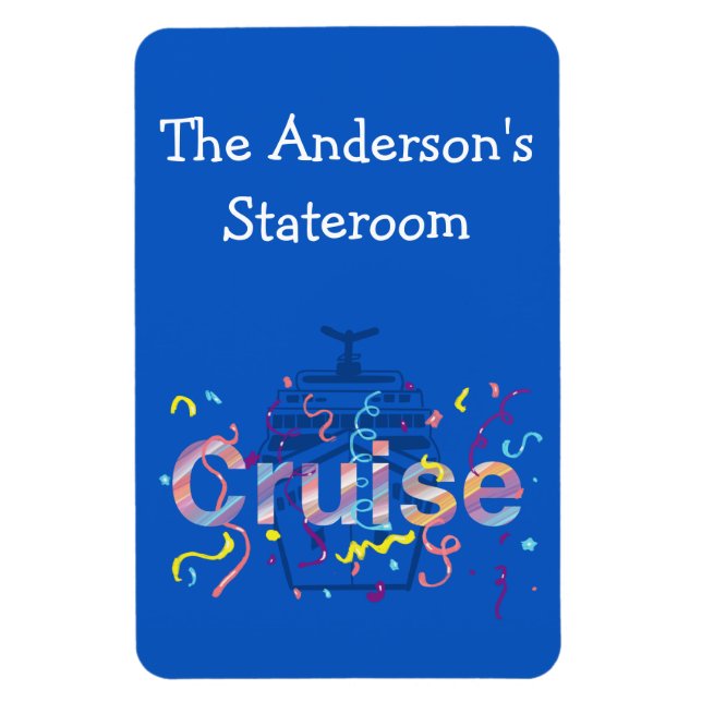 Personalized Cruise Stateroom Magnet (Vertical)