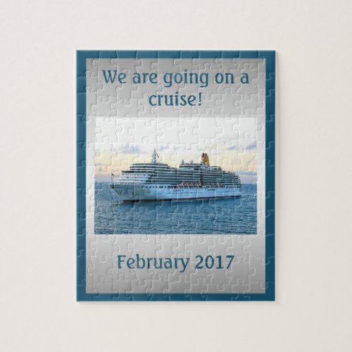 Personalized Cruise Surprise Jigsaw Puzzle