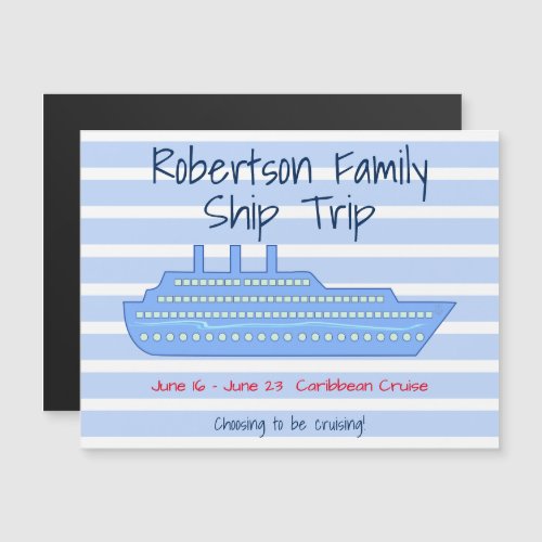 Personalized Cruise Theme Stateroom Magnet